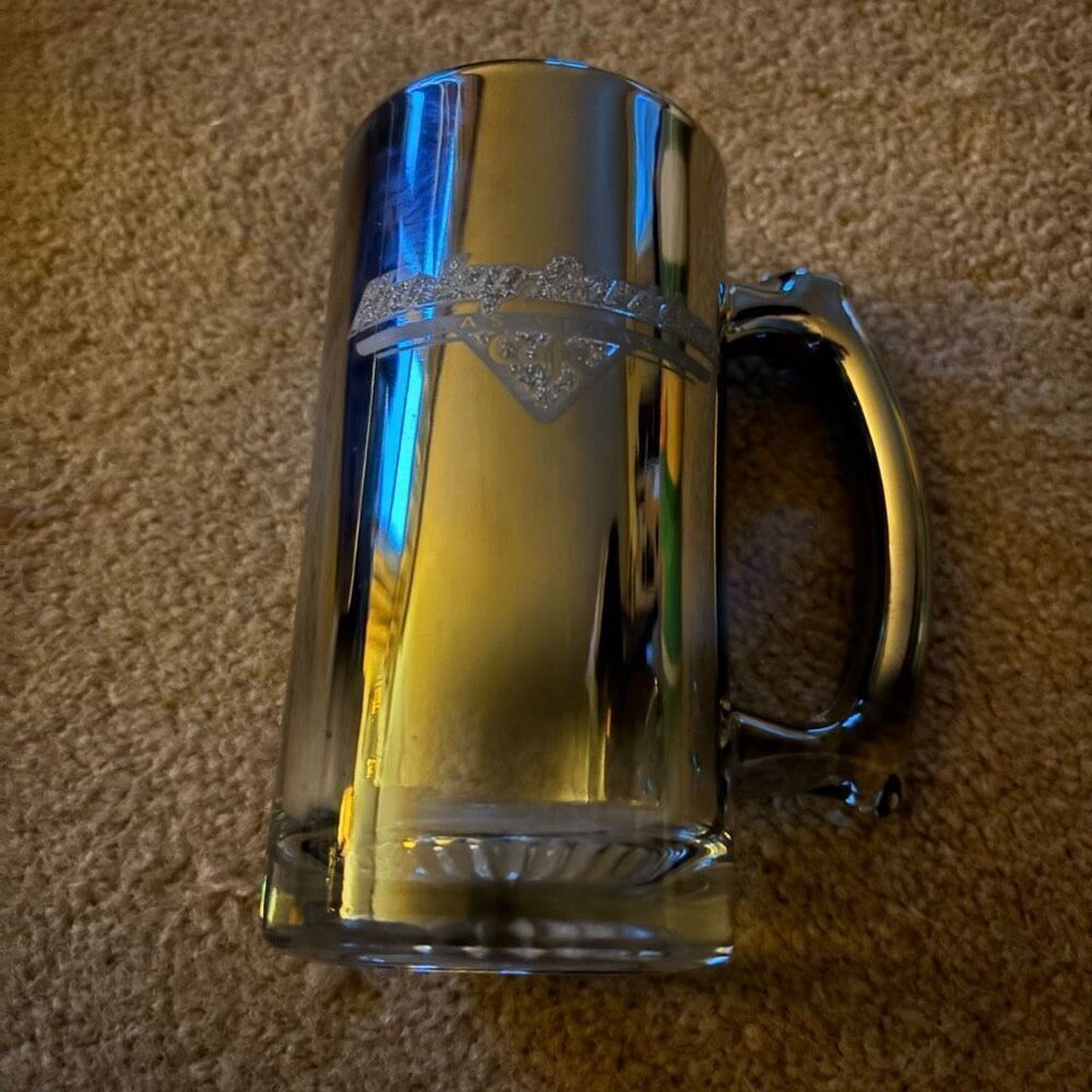 Harley Davidson Cafe Las Vegas Etched Mirrored Chrome Mug